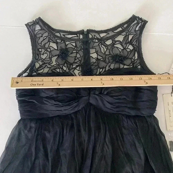 NWT JOVANI Silk Beaded Top Mini Cocktail Dress - Picture 7 of 7